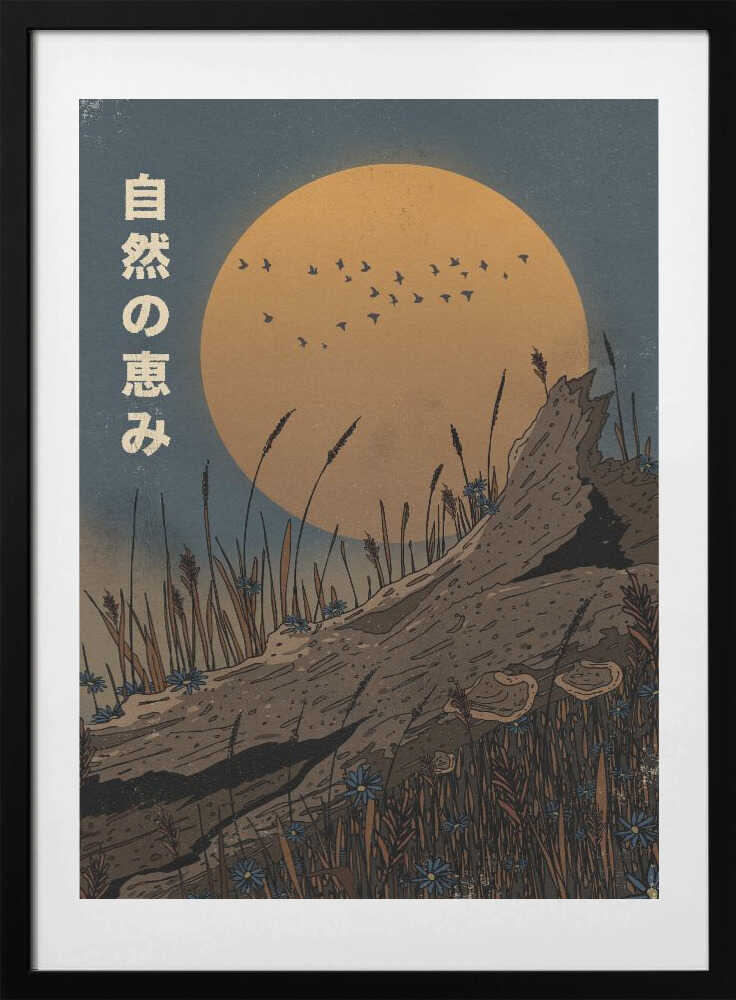 Serene Golden Hour Field - Art Print by Nicholas