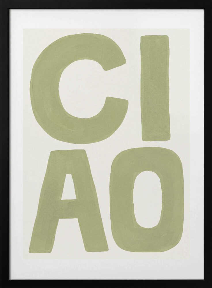 Hand Painted Ciao - Art Print by Andreas Magnusson