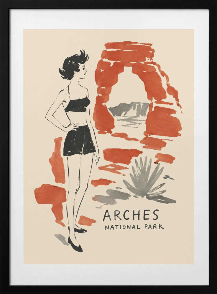 Vintage Arches Travel - Art Print by Patryk Krygowski