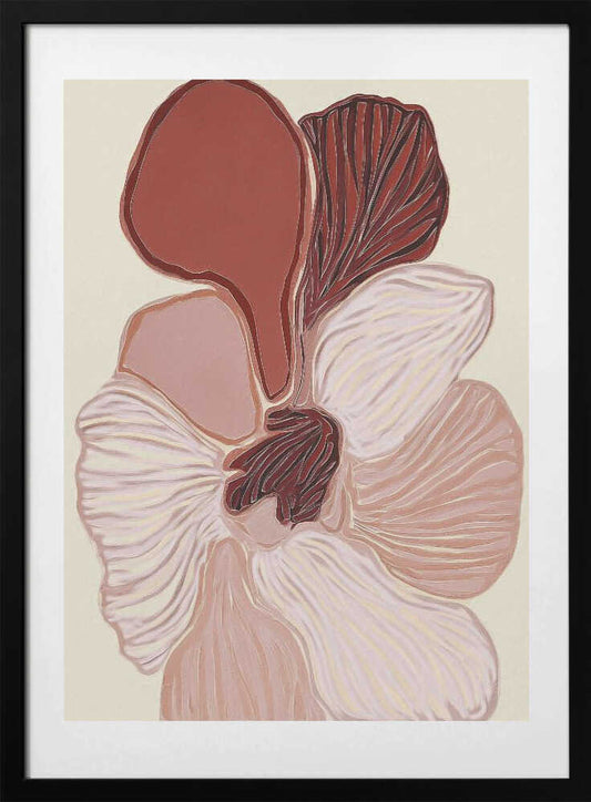 Organic Red Petals - Art Print by Alma