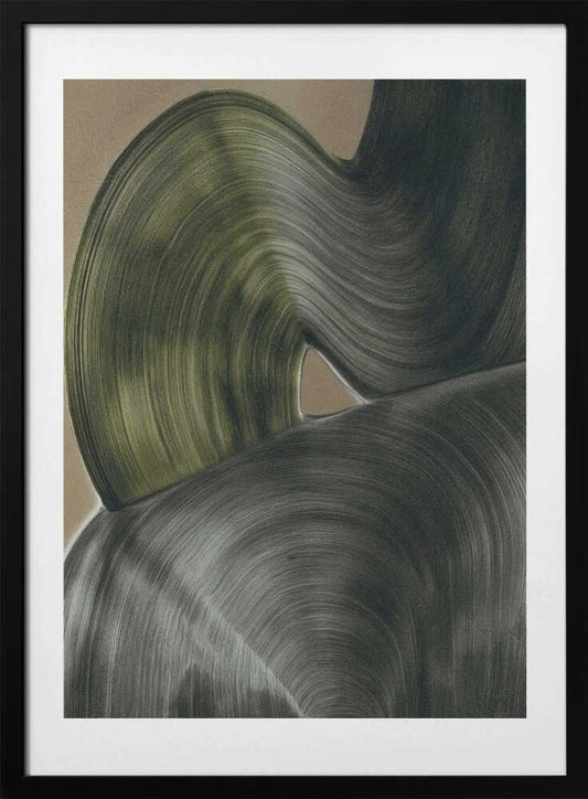 Abstract Flowing Lines - Art Print by Alma