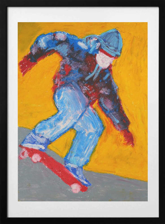 Dynamic Skater Action - Art Print by Justyna Jaszke