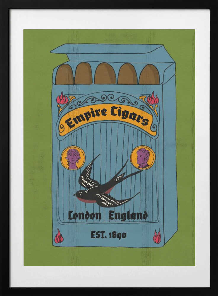 Vintage London Cigar Box - Art Print by Nicholas