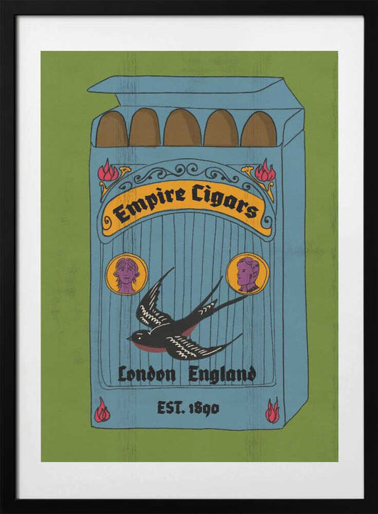 Vintage London Cigar Box - Art Print by Nicholas