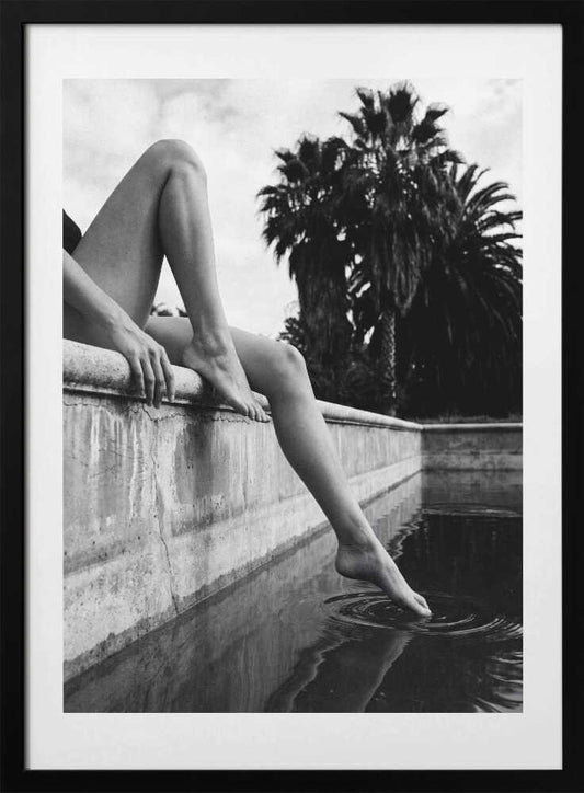 Feet Dipping Water - Art Print by Andreas Magnusson