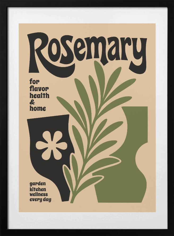 Rosemary Botanical Style - Art Print by Patryk Krygowski