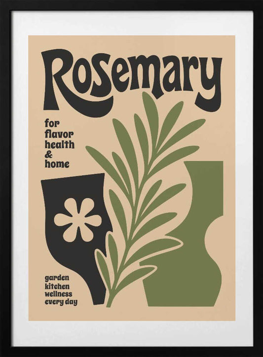Rosemary Botanical Style - Art Print by Patryk Krygowski