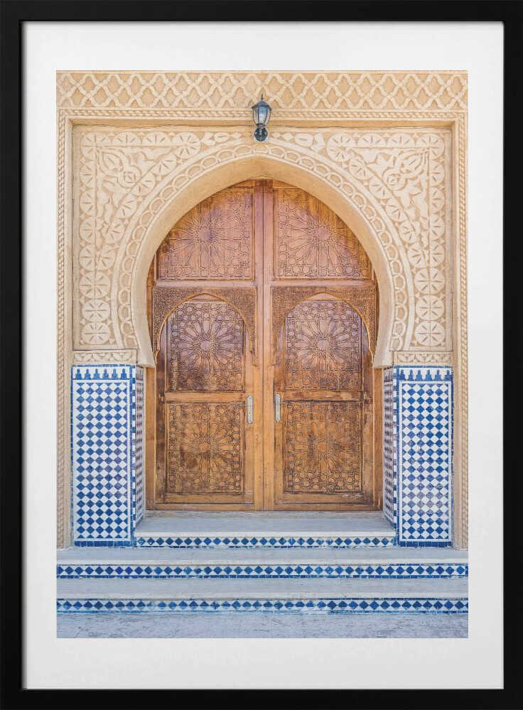 Traditional Moroccan Door - Art Print by Photolovers