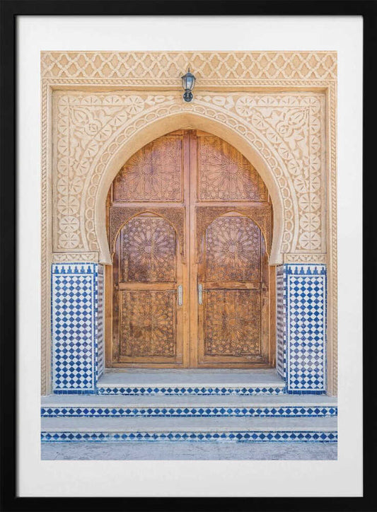 Traditional Moroccan Door - Art Print by Photolovers