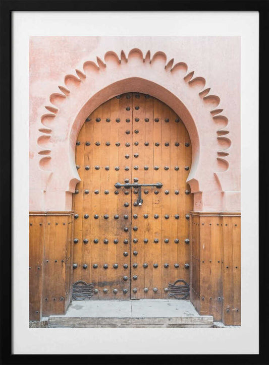 Moroccan Archway Door - Art Print by Photolovers