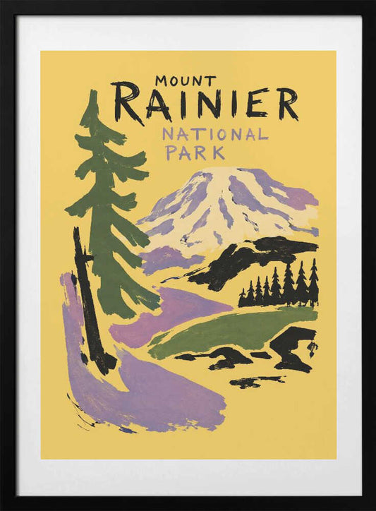 Mount Rainier National Park - Art Print by Patryk Krygowski