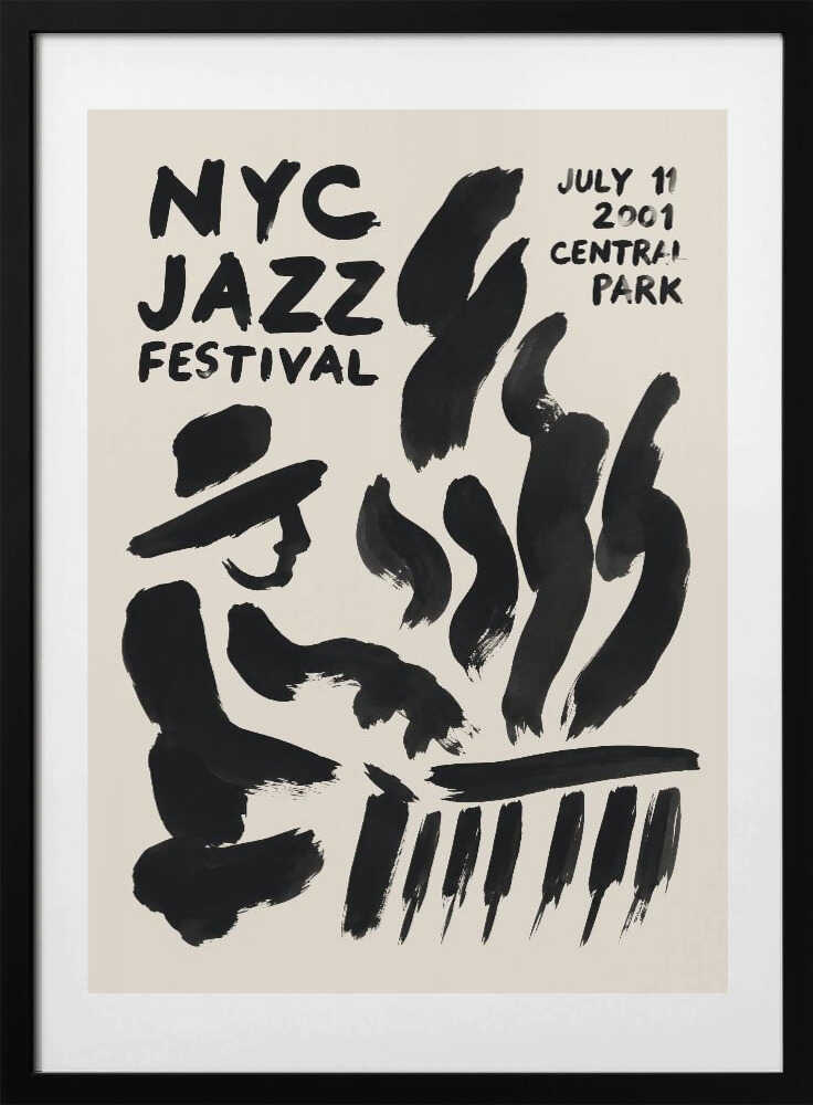 Abstract Jazz Musician - Art Print by Patryk Krygowski