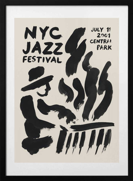 Abstract Jazz Musician - Art Print by Patryk Krygowski