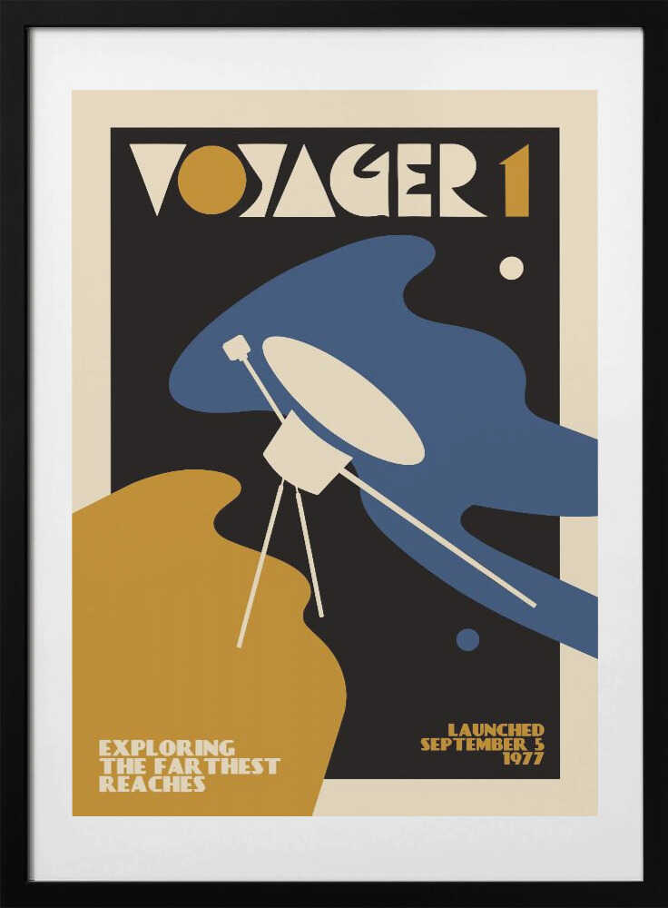 Retro Cosmic Exploration - Art Print by Patryk Krygowski