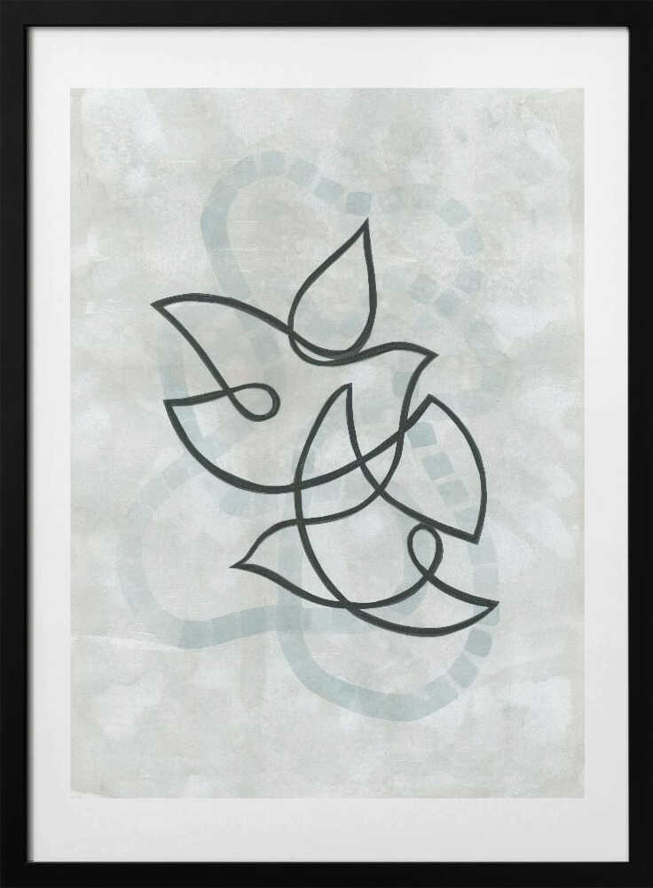Harmonious Dove Lines - Art Print by Isabelle Brent