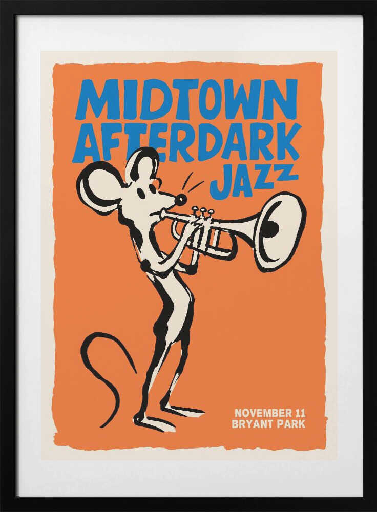 Jazz Mouse Trumpet Player - Art Print by Patryk Krygowski