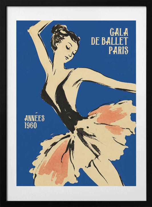 Elegant Ballet Dancer Paris - Art Print by Patryk Krygowski