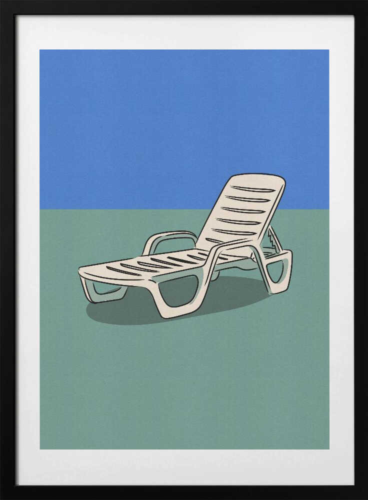 Relaxing Lounge Chair - Art Print by Nicholas