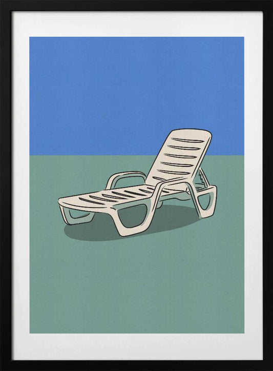 Relaxing Lounge Chair - Art Print by Nicholas