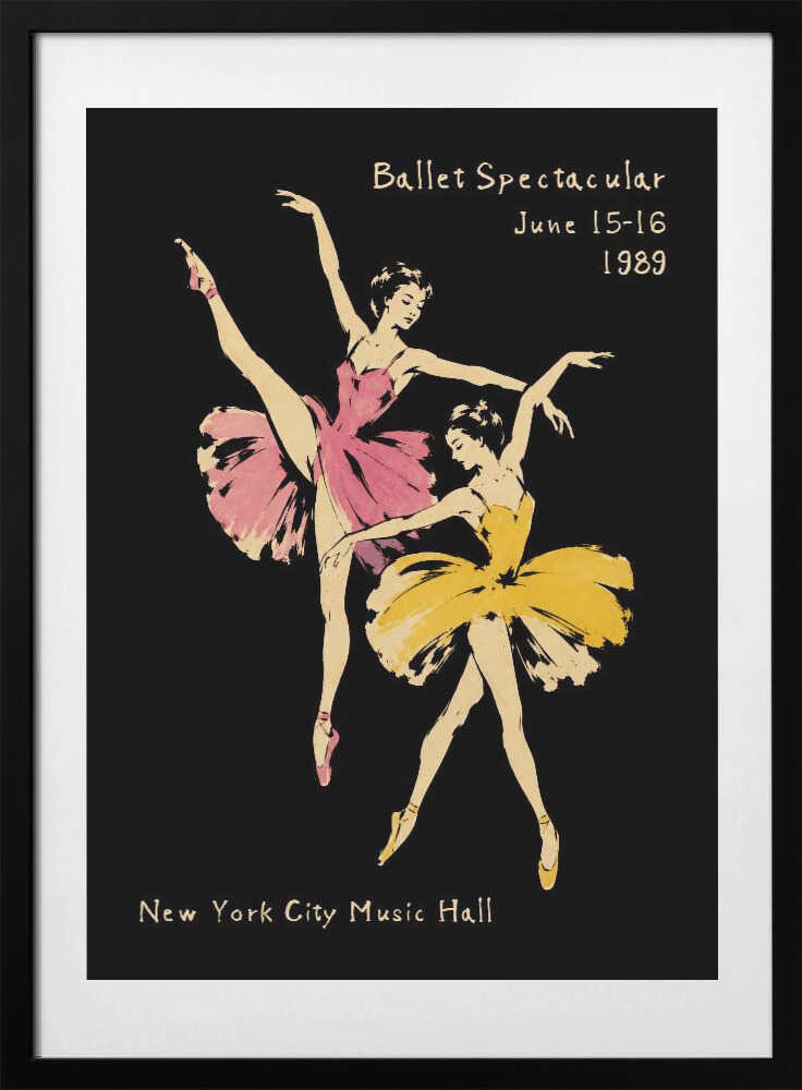 Elegant Ballet Dancers - Art Print by Patryk Krygowski