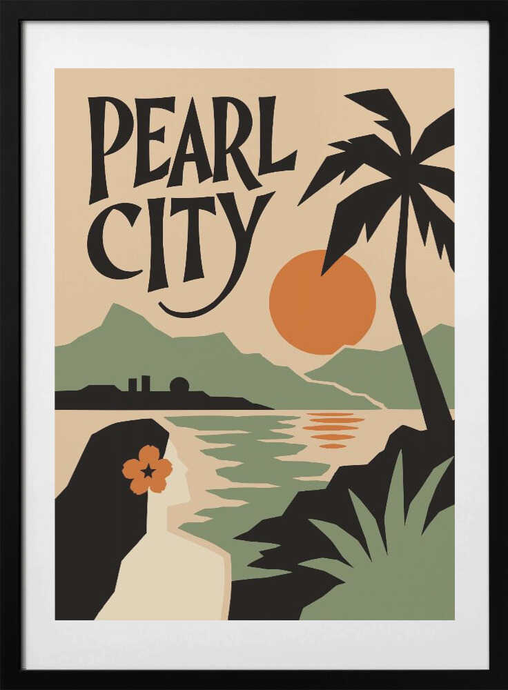 Pearl City Tropical Sunset - Art Print by Patryk Krygowski