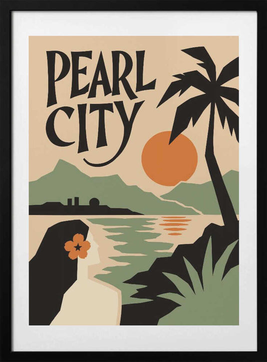Pearl City Tropical Sunset - Art Print by Patryk Krygowski