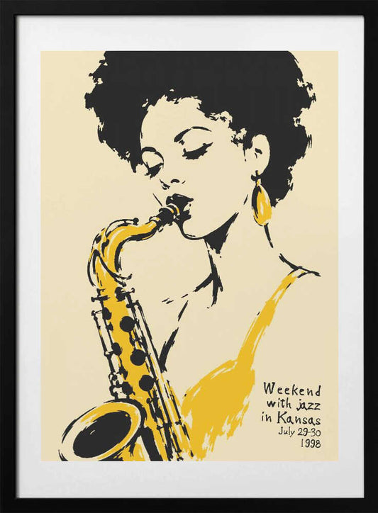 Soulful Jazz Woman - Art Print by Patryk Krygowski