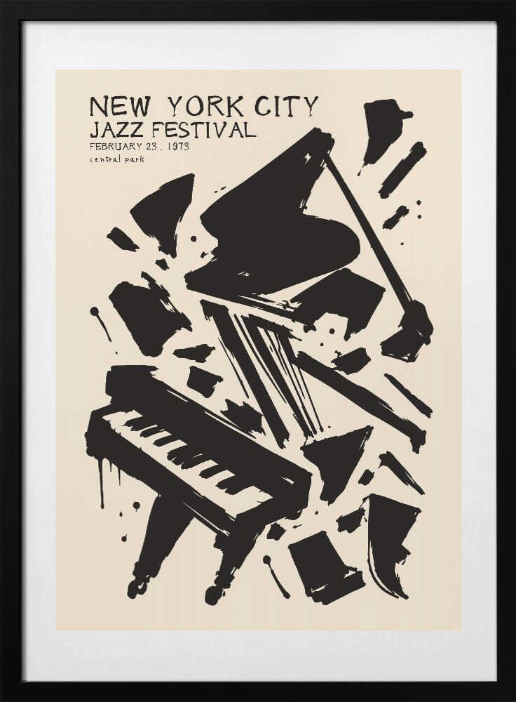 New York Jazz Piano - Art Print by Patryk Krygowski