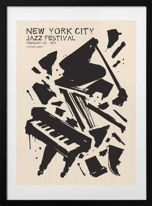 New York Jazz Piano - Art Print by Patryk Krygowski