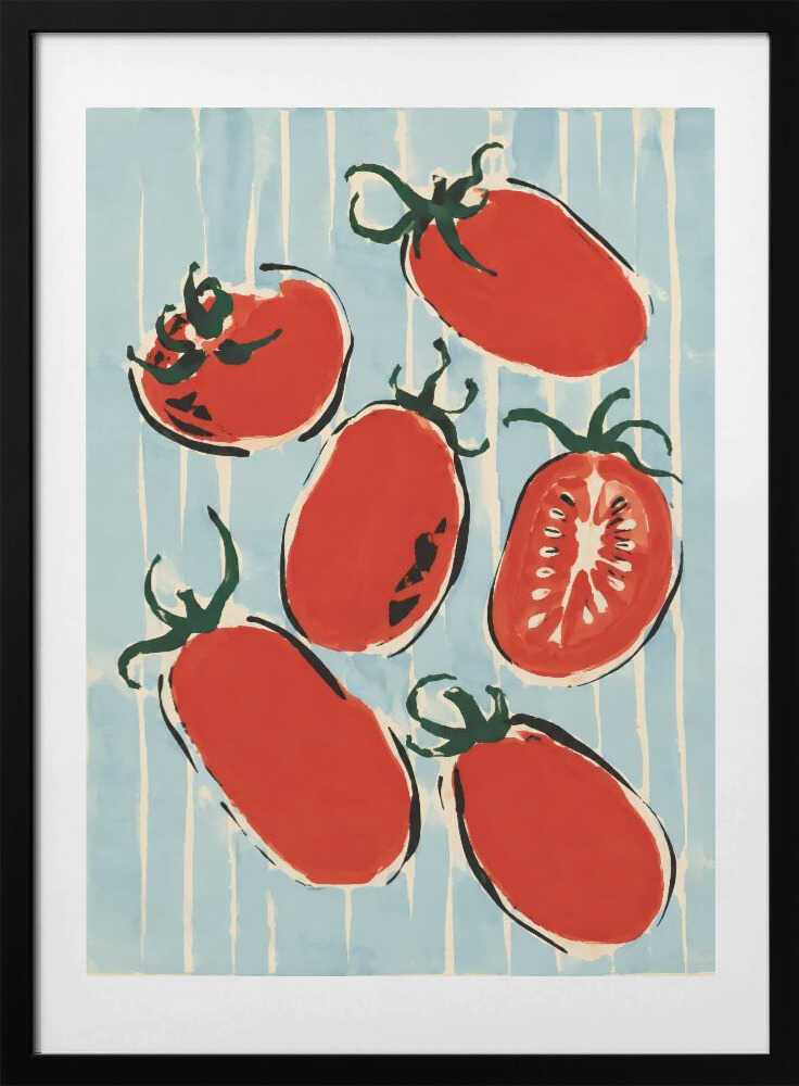 Vibrant Red Tomatoes - Art Print by Patryk Krygowski
