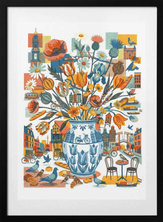 Amsterdam City Blooms - Art Print by Sander van Laar