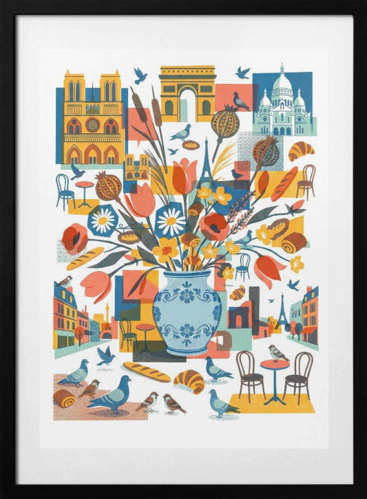 A Parisian Bouquet - Art Print by Sander van Laar