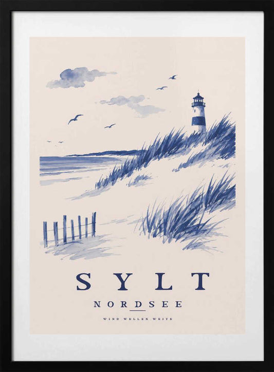 Coastal Lighthouse View - Art Print by Treechild