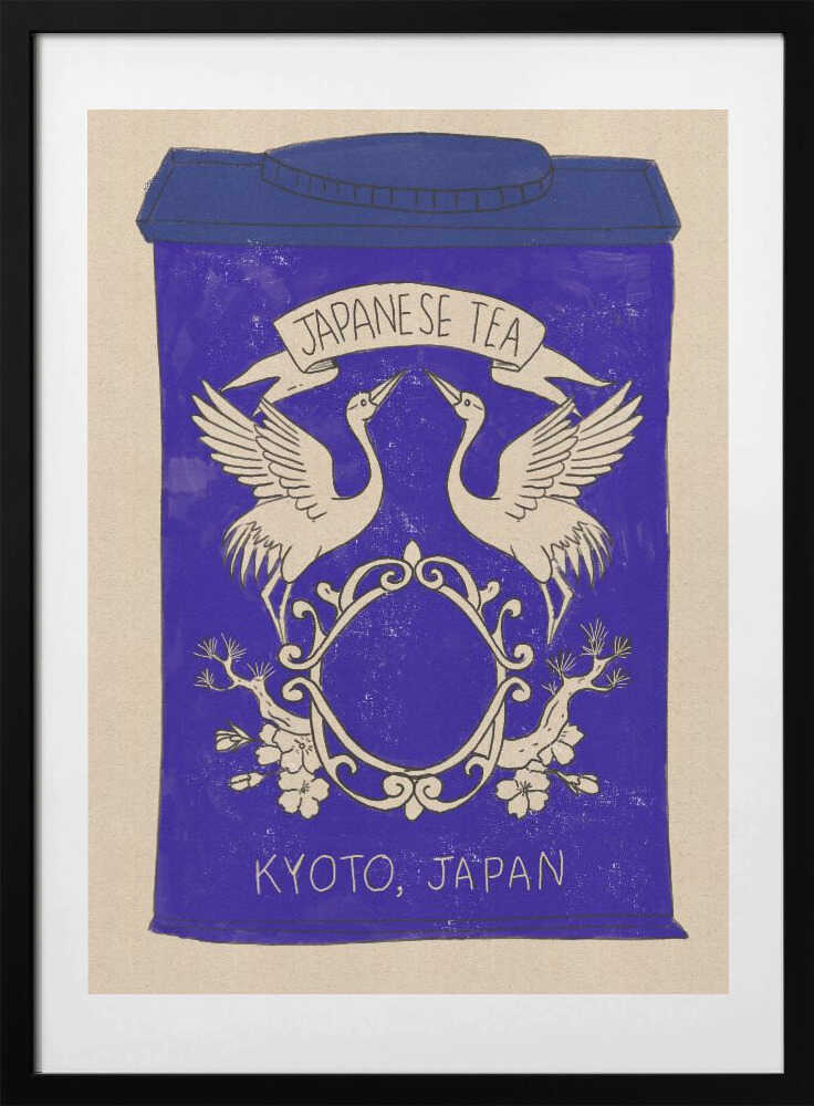 Japanese Tea Cranes - Art Print by Nicholas