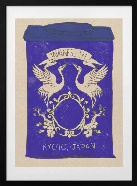 Japanese Tea Cranes - Art Print by Nicholas