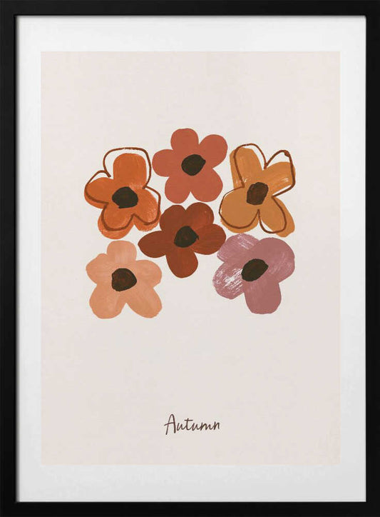 Warm Autumn Blooms - Art Print by Treechild
