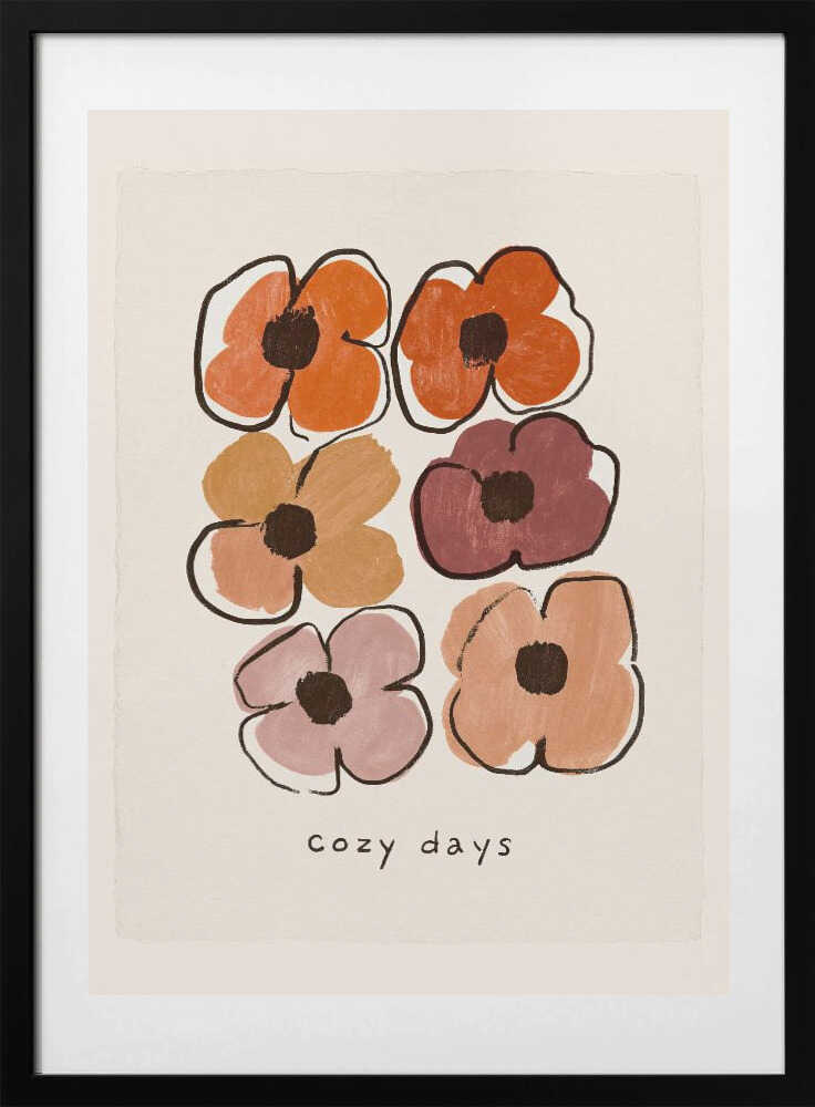 Cozy Days Blooms - Art Print by Treechild