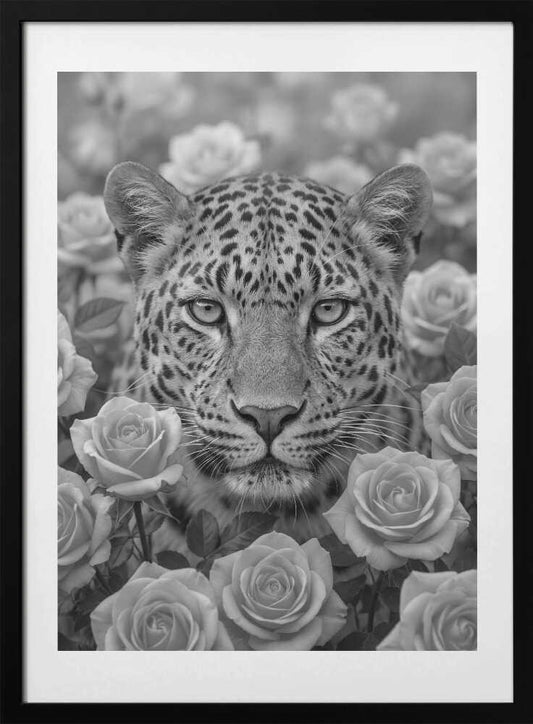Majestic Leopard Roses - Art Print by Andreas Magnusson