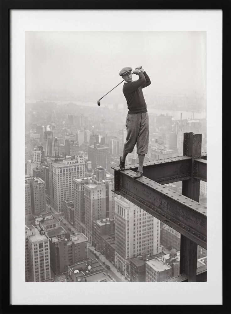 Skyscraper Golf Swing - Art Print by Andreas Magnusson