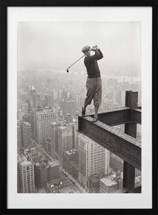 Skyscraper Golf Swing - Art Print by Andreas Magnusson