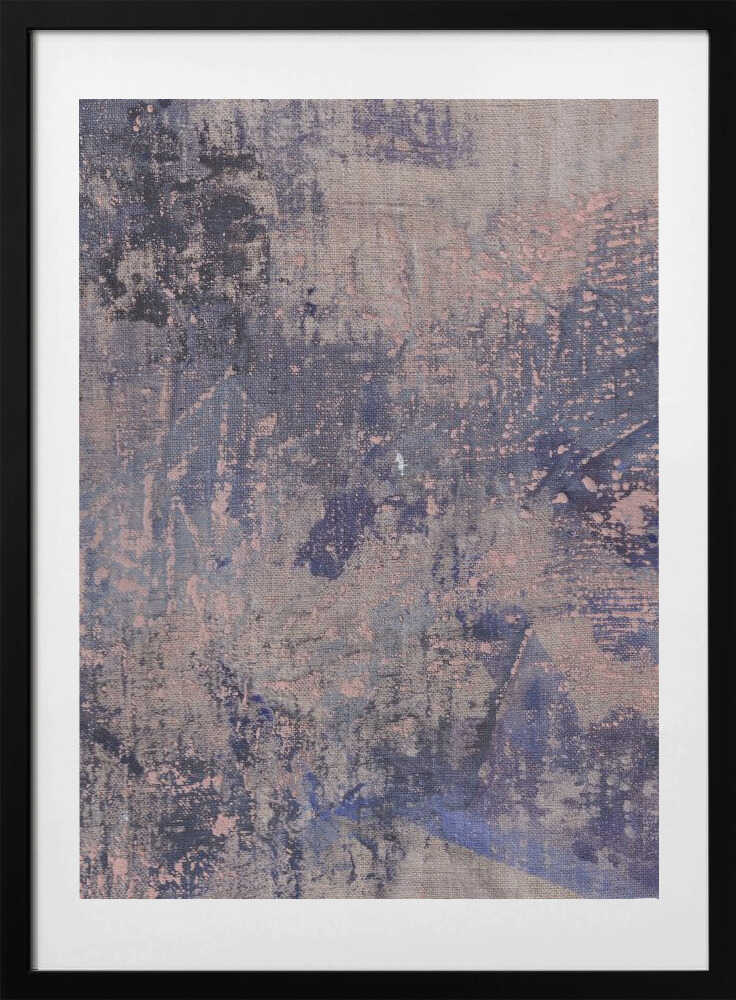 Abstract Blue Mauve - Art Print by Maira Ribena