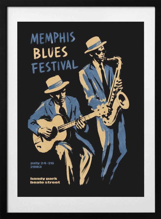 Soulful Blues Players - Art Print by Patryk Krygowski