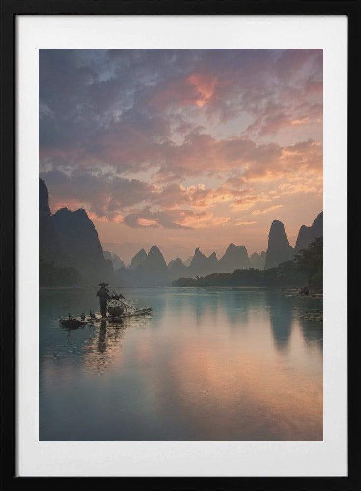 Li River Sunrise - Art Print by Yan Zhang
