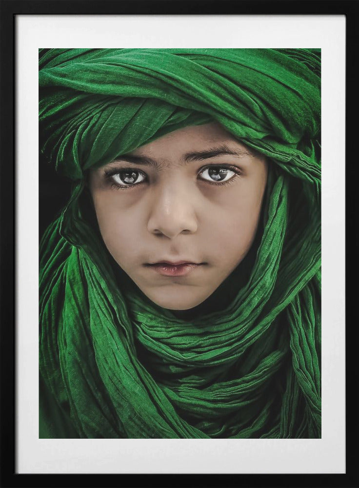 Green Boy - Art Print by Saeed Dhahi