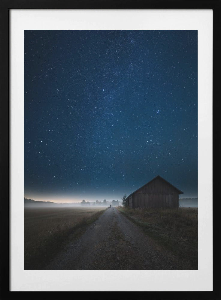 I walk alone - Art Print by Mika Suutari