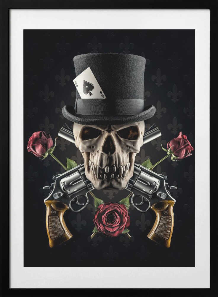 Guns and Roses - Art Print by Petri Damstén