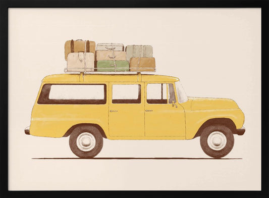 Summer Car - Art Print by Florent Bodart