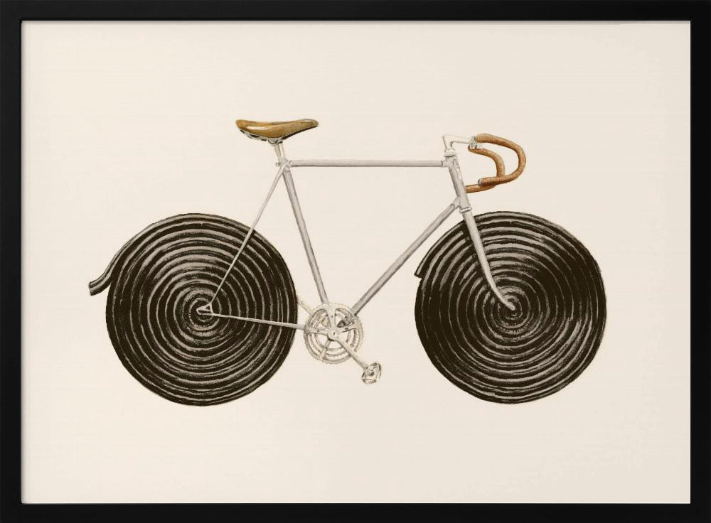 Licorice Bike - Art Print by Florent Bodart