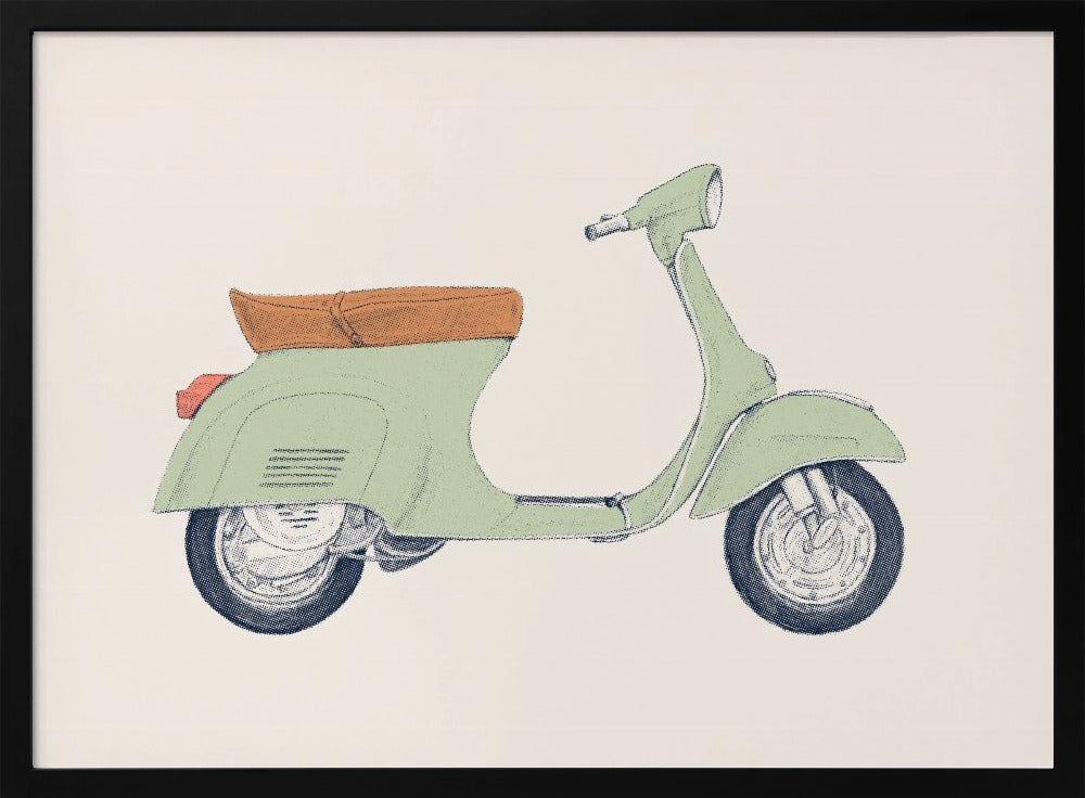 Vespa Print - Art Print by Florent Bodart