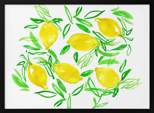 Lemons1 - Art Print by Christine Lindstrom